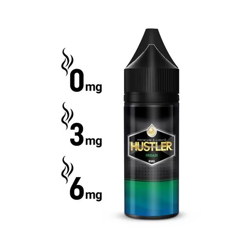 Premium E-Liquid, Fridaze Flavor, 60ML, Black and Green Bottle