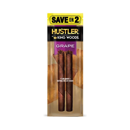 2 Cigar Grape Flavor, King Wood, Purple Package
