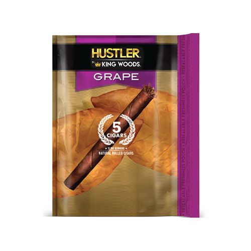 5 Cigar Grape Flavor, King Wood, Purple Package