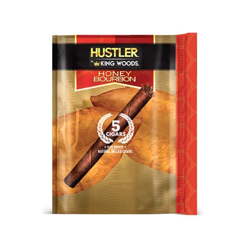 5 Cigar Honey Bourbon Flavor, King Wood, Red Package