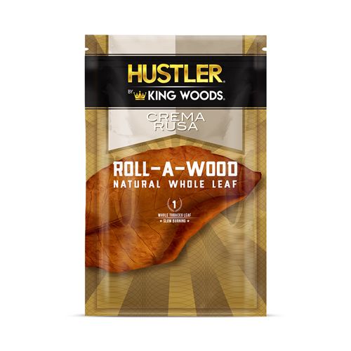 Natural Whole Leaf, Crema Rusa Flavor, Premium Tobacco, King Woods, Silver Package
